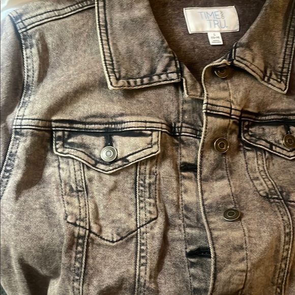 NWT Women's Blackish/Brownish Denim Jacket - Picture 5 of 5